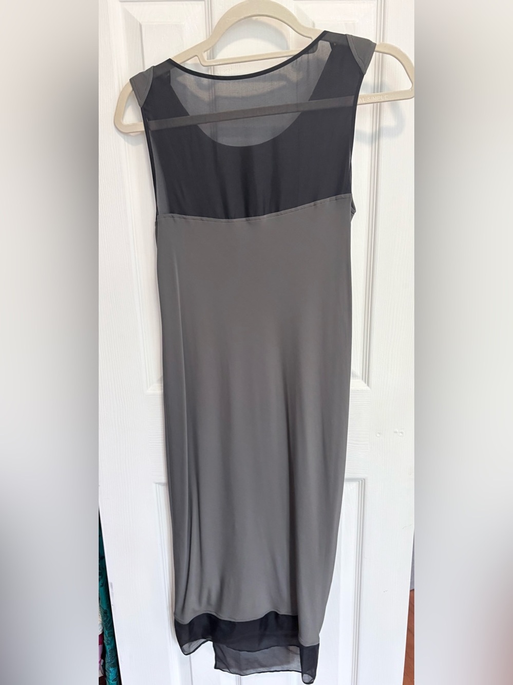 Helmut Lang Gray Sleeveless Maxi Dress Skirt - Picture 3 of 6